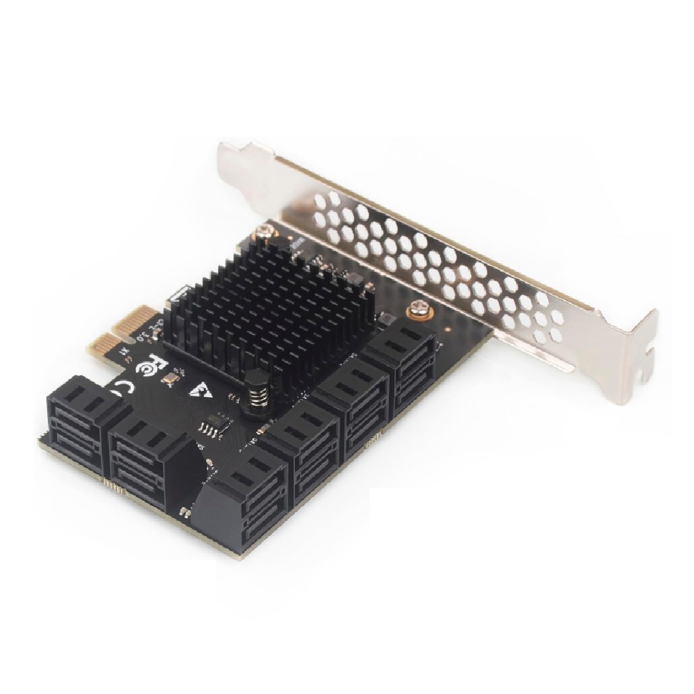 کارت توسعه ۱۲ پورت SATA به PCIe 3.0 – کنترلر 6Gbps با پشتیبانی از چندین هارد و SSD