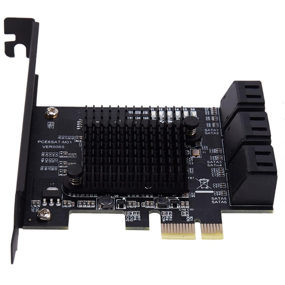 کارت توسعه ۶ پورت SATA به PCIe 3.0 – کنترلر 6Gbps برای SSD و HDD