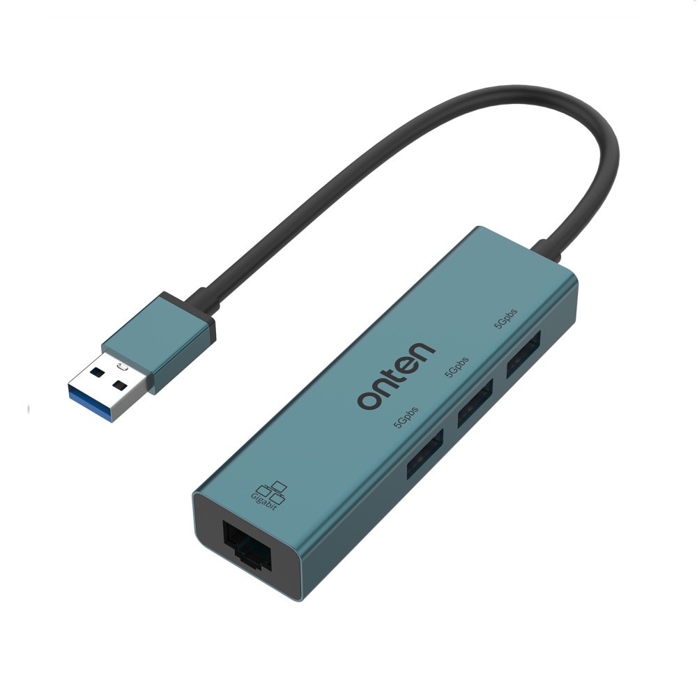  مبدل USB 3.0 به LAN گیگابیتی به‌همراه ۳ پورت USB – مدل ONT-5220