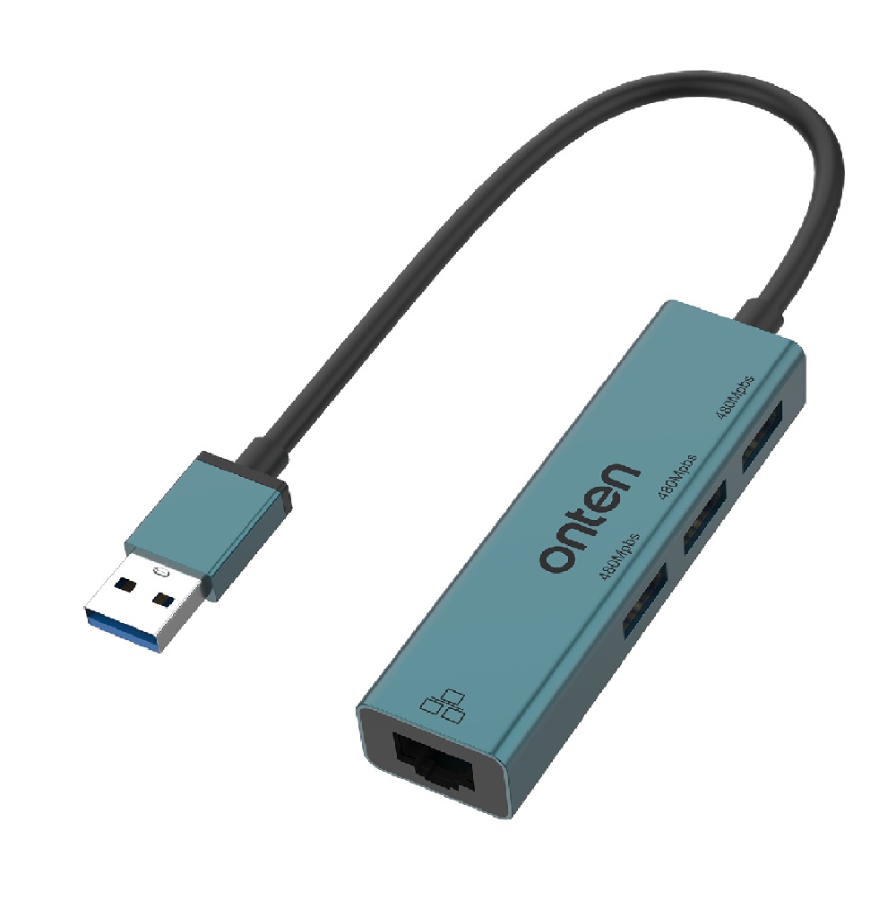 مبدل OTN5226 / U5226 – USB 2.0 به LAN 100 مگابیت + ۳ پورت USB 2.0