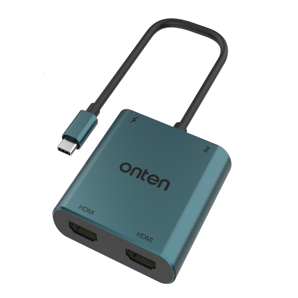 OTN-9175K –  USB-C به دو پورت HDMI، USB 3.0 و شارژ PD