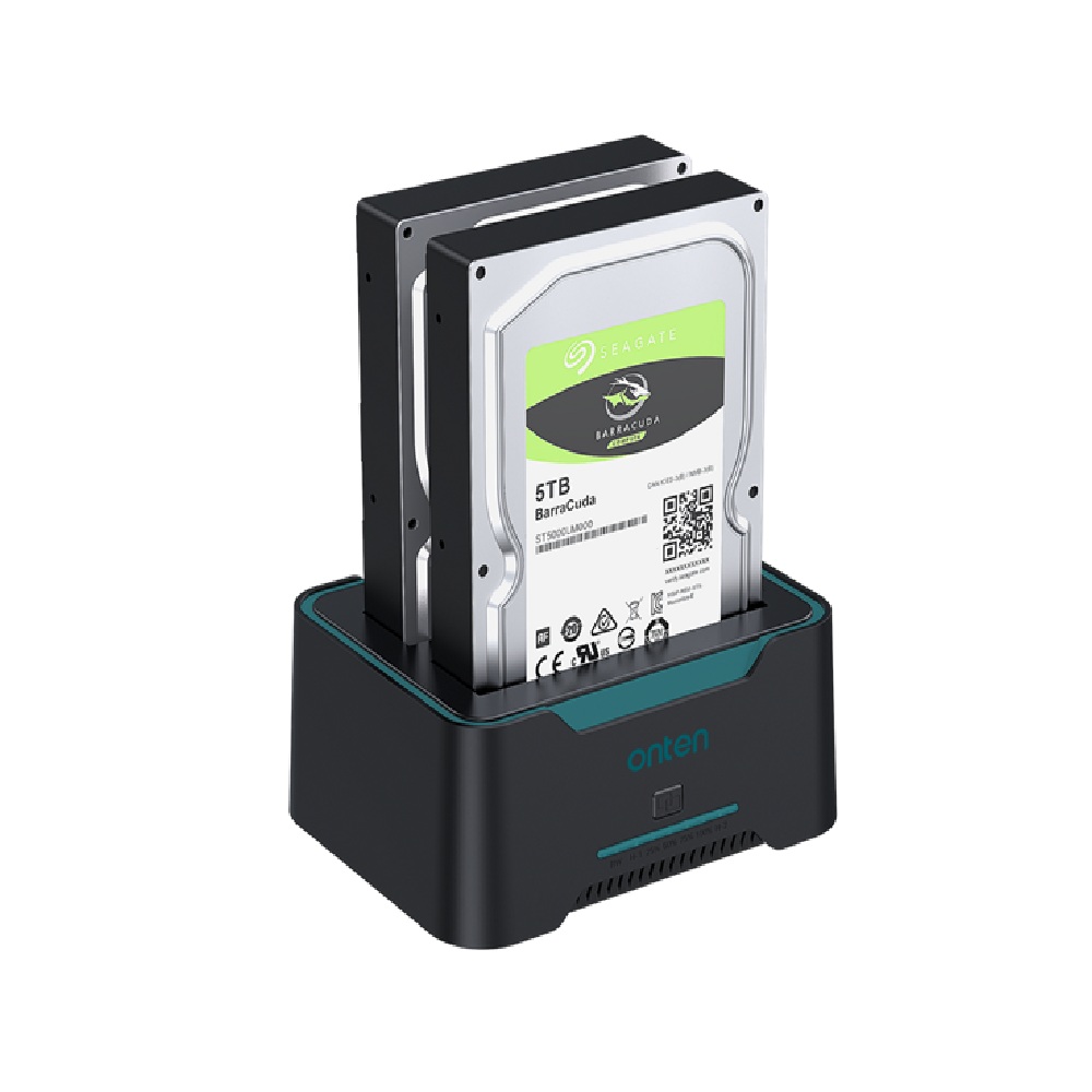 داک استیشن دو‌بانک هارد اکسترنال (Dual Bay) مناسب هارد و SSD سایز ۲.۵ و ۳.۵ اینچ 